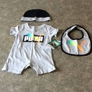 baby boy 👦🏼 3 pcs puma jumpsuit mix multi color